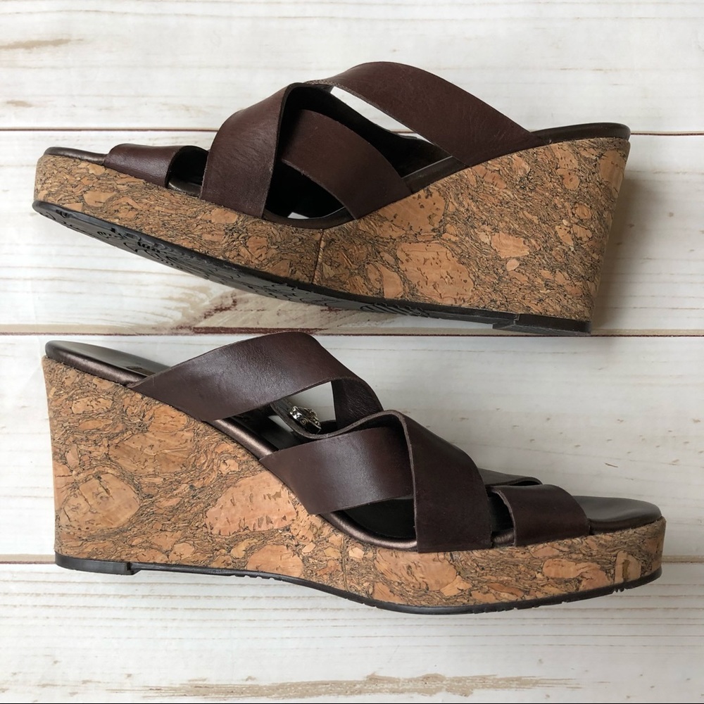 Brighton Derby cork wedge sandals - Picture 5 of 7